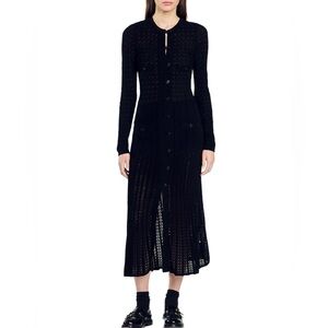 Sandro Percy Long Sleeve Knit Dress